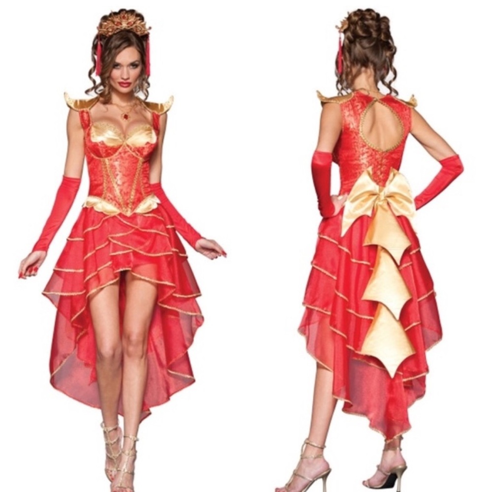 NWT dragon lady XS costume Asian warrior geisha Chinese goddess sexy incharacter